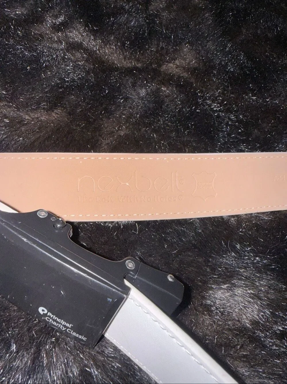 Nexbelt Shield White 3.0 Golf Belt 25”-46” No Holes Belt
